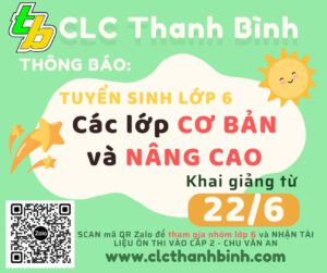 Lộ trình lấy lại căn bản cho học sinh mất gốc toán tại CLC Thanh Bình