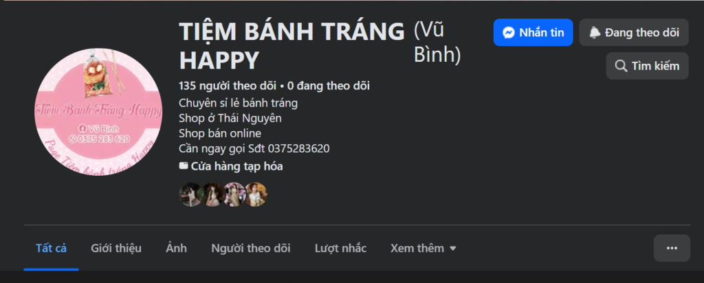 Tiệm bánh tráng Happy