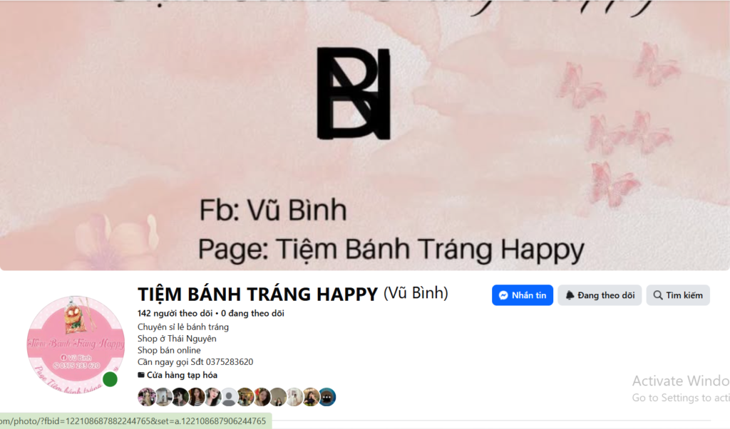 TIỆM BÁNH TRÁNG HAPPY