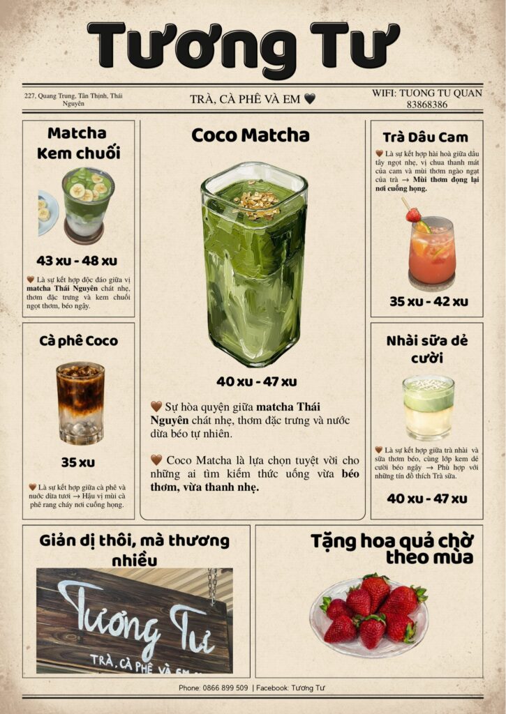 Cafe Tương Tư Thái Nguyên