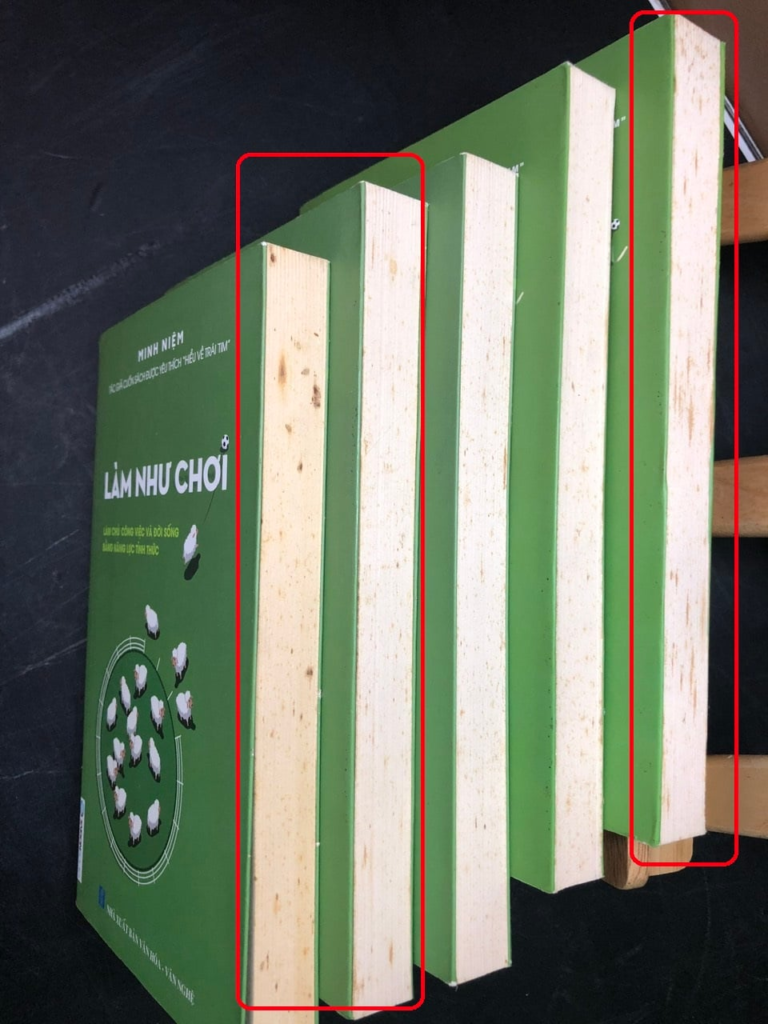 Phân loại sách MỚI, TRƯNG BÀY, CŨ để người mua dễ hình dung