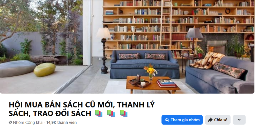 Cộng đồng mua bán sách cũ uy tín trên Facebook