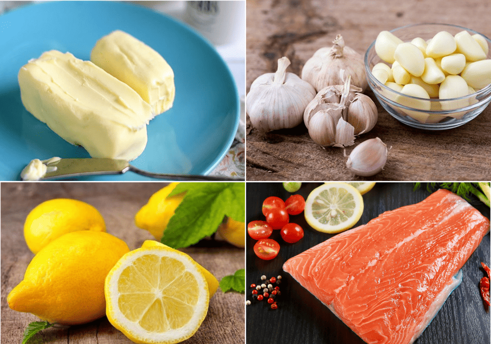 cá hồi áp chảo
