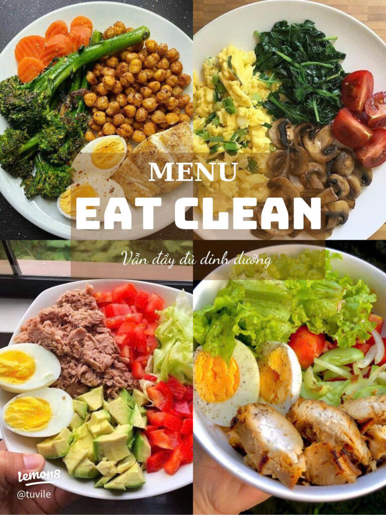 thực đơn Eat Clean cho người mới
